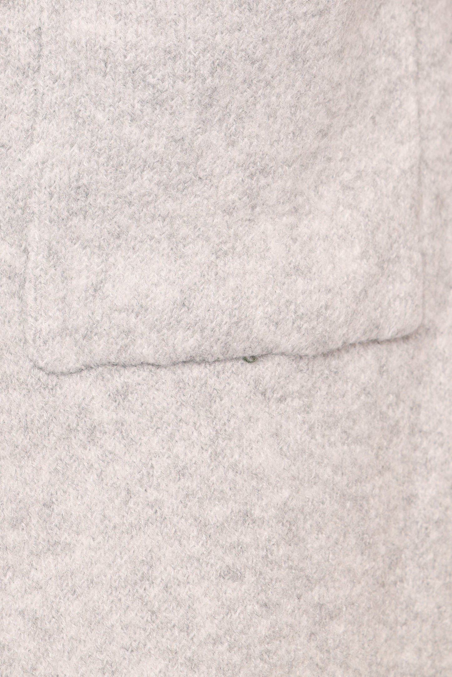 Katia Contrast Trim Coatigan - Light Grey