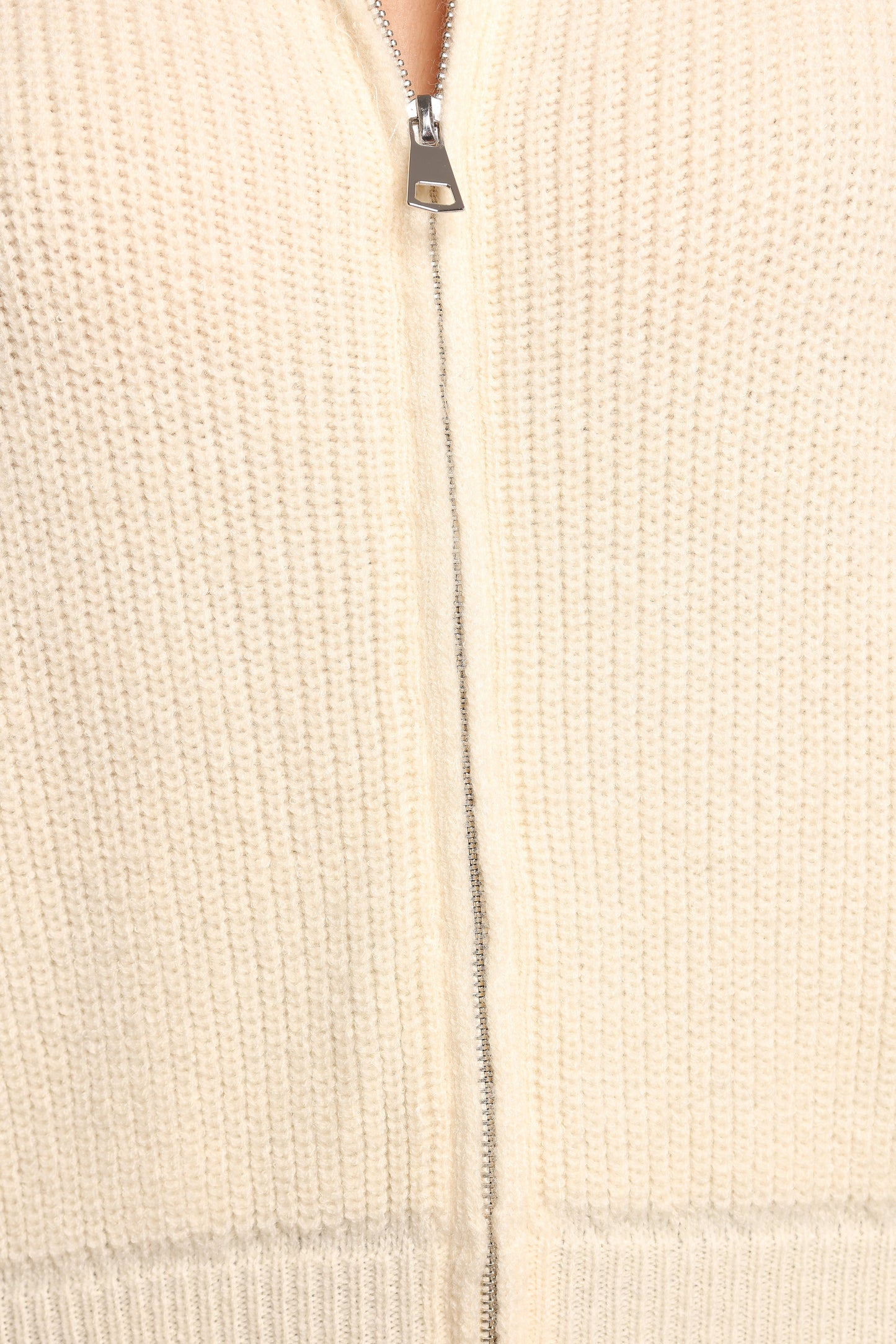 Kourtney Zip Cardigan - Cream