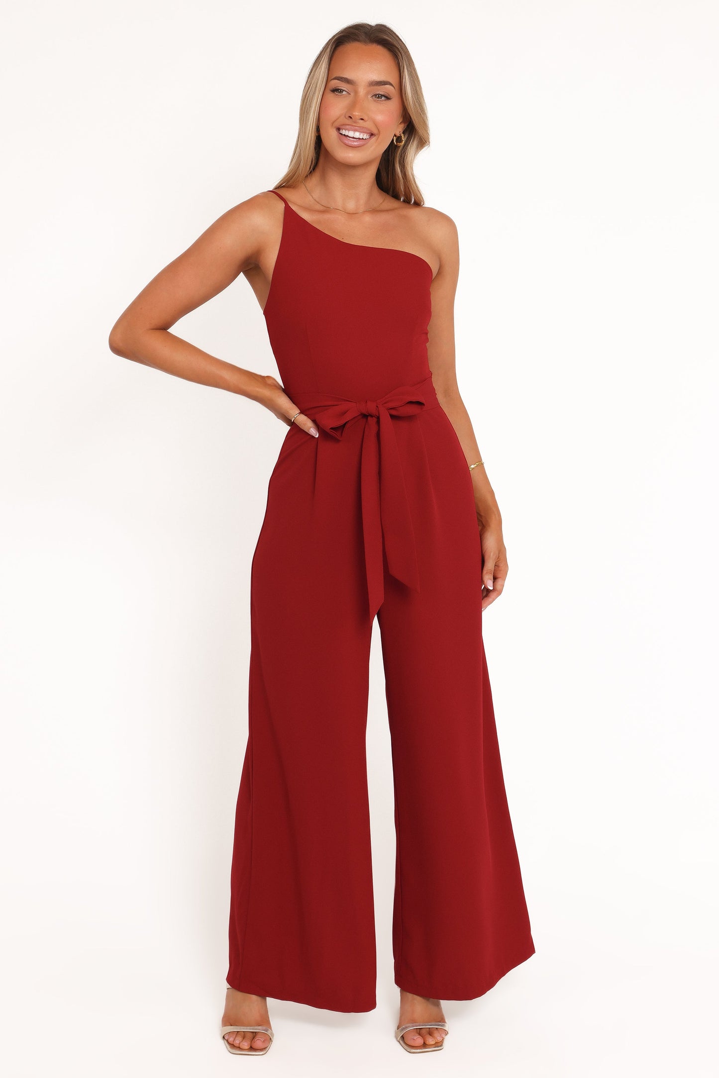 Leyton Jumpsuit - Deep Red