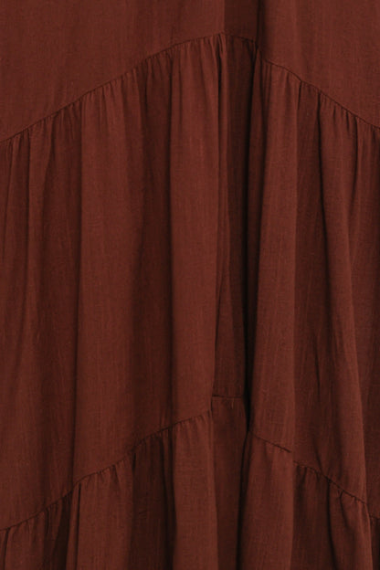 Eleonara Midi Dress - Chocolate