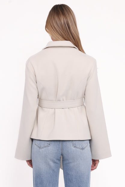 Halston Coat - Cream