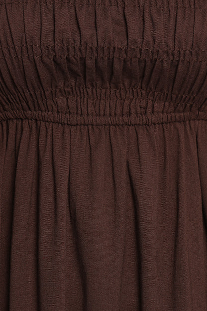 Lanna Maxi Dress - Chocolate